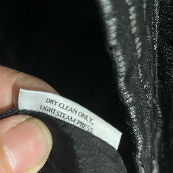 EILEEN FISHER Black and Gray Silk Open Front Duster Jacket, size S - Picture 4 of 10